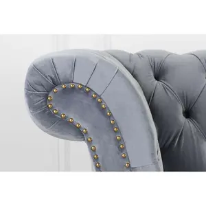 Birlea Chester 2 Seater Sofa Grey