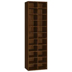 Berkfield Shoe Cabinet Brown Oak 54x34x183 cm Engineered Wood