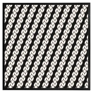 Striped rope pattern (Picutre Frame) / 20x20" / White