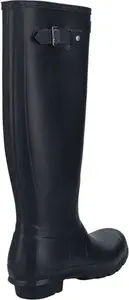 Hunter Womenss Original Tall Wellington Boots In Navy - Blue Rubber - Size UK 3