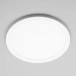 Litecraft Darly White 24 Watt LED Bathroom Ceiling Light