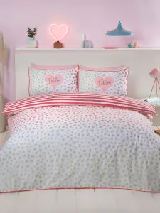 Dalmatian Blush Ombre Double Duvet Cover Set