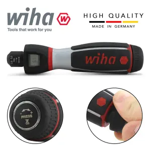 Wiha Torque Screwdriver Hex 4mm ITorque 0 8 to 3 NM With Digital Scale 36887