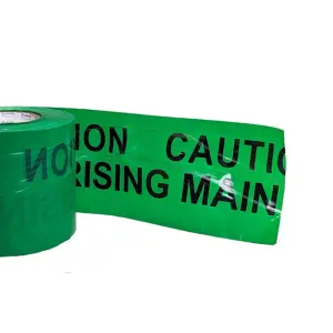 PDL - PegDev - Detectable Underground Tape (Rising Main) 150mm - Durable Polypropylene for Safe Service Identification (80M)