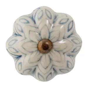 Nicola Spring - Floral Ceramic Cabinet Knob