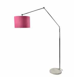 Lighting123 Eliza Floor Lamp E27 Bulb Cap for Living Room Bedroom Office