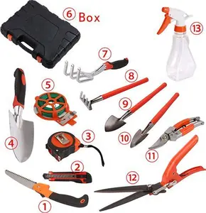 13Pcs Garden Tool Set Stainless Steel Heavy Duty Plant Gardening Hand Tool Kit