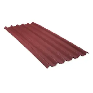 Onduline Red Bitumen Corrugated roofing sheet (L)2m (W)820mm (T)2.6mm