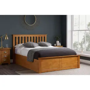 Birlea Phoenix Double Ottoman Bed Oak