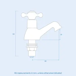 Nes Home Stratford Traditional Victorian Pair of Bath Filler & Basin Sink Taps