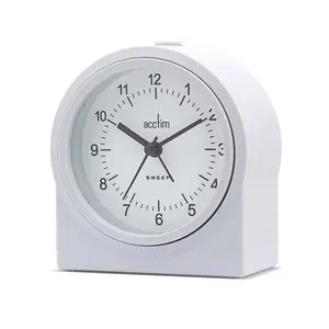 Analogue Electric Alarm Tabletop Clock Grey