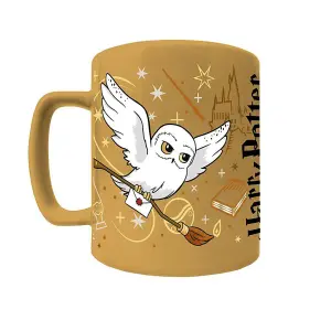 Harry Potter Hedwig Fuzzy Mug Mustard/White/Black (One Size)