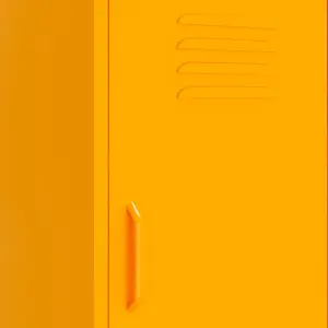 Berkfield Storage Cabinet Mustard Yellow 42.5x35x101.5 cm Steel