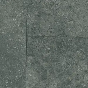 Black Modern Marble Effect Anti-Slip Vinyl Flooring for Bathroom, & Kitchen, 2.8mm Thick Vinyl Sheet-6m(19'8") X 2m(6'6")-12m²