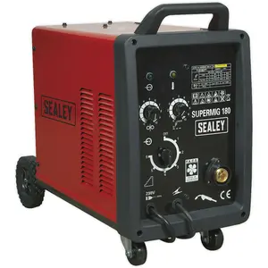 180A MIG Welder - Forced Air Cooling System - Non-Live Euro Torch - 230V Supply