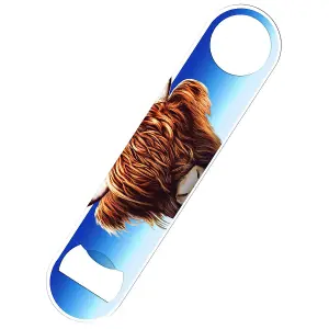 Inquisitive Creatures Highland Cow Bottle Opener Blue/Brown/White (One Size)