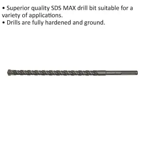 High-Performance 25 x 520mm SDS Max Drill Bit for Masonry Drilling