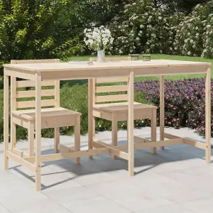 Berkfield Garden Table 203.5x90x110 cm Solid Wood Pine