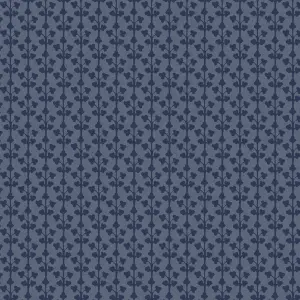 Laura Ashley Seaham Blue Motif Smooth Wallpaper