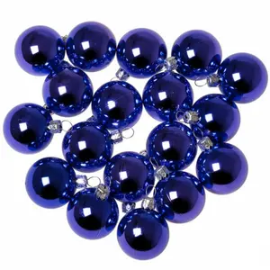 Luxury Shatterproof Ball Ornament (Set of 18) Purple Shiny / 6cm H x 6cm W x 6cm D