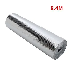 Single Bubble Foil Insulation, Heat Reflective 3 mm Thick Double Layer Aluminium Insulation Foil,0.6m x 8.4m(5.04m²)