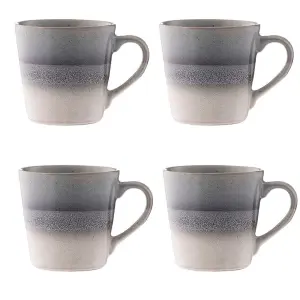 Mason Cash Set of 4 Reactive Fade Mug 400ml Grey