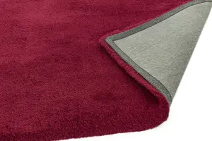 Pink Modern Plain Shaggy Easy to clean Rug For Bedroom & Living Room-120cm X 170cm