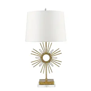 Luminosa Sun King 1 Light Table Lamp Gold, E27