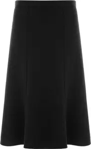 Bonmarche Black Ladies Smart Ponte Flippy Skirt, Size: 26