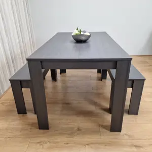 Dining Table Set Grey Dining Table With 2 Benches Kitchen Dining Table Set Dining Room Table for Four