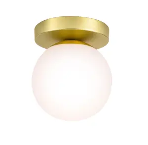 Baldaz Brass effect Pendant ceiling light, (Dia)160mm