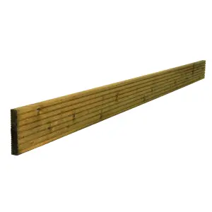 Metsä Wood Spruce Deck board (L)1.8m (W)120mm (T)24mm of 5