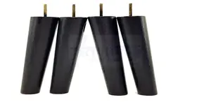 Wood Legs Black 160mm High Set Of 4 Angled Replacement Furniture Feet Settee Chairs Sofas Footstools M8