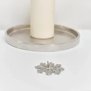 Melody Maison Silver Snowflake Candle Pin