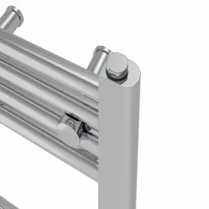 Right Radiators Prefilled Electric Straight Heated Towel Rail Bathroom Ladder Warmer Rads - Chrome 1200x600 mm