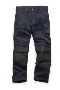 Scruffs Worker Multi Pocket Work Trousers Navy Trade - 34L