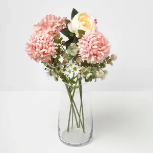 Homescapes Artificial Pink Bouquet of Peonies and Daisies