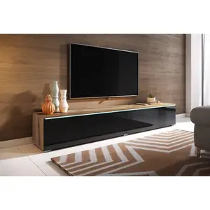 Doyal Tv Stand for Tvs up to 78 " Wotan/Black