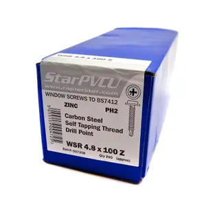 Rapierstar StarPVCU WSR Baypole Screw (200 Pack) - 100mm