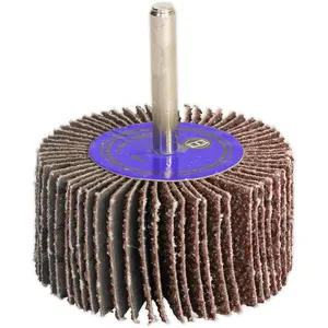 High-Quality 40mm Aluminium Oxide Flap Wheel with 6mm Shaft and 80 Grit for Precision Sanding