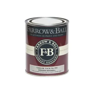 Farrow & Ball Modern Tailor Tack No.302 Eggshell Paint, 750ml