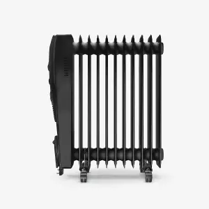 Pro Breeze 2500W Oil Filled Radiator with 11 Fins - Black