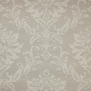 GoodHome Mire Beige Woven effect Damask Textured Wallpaper