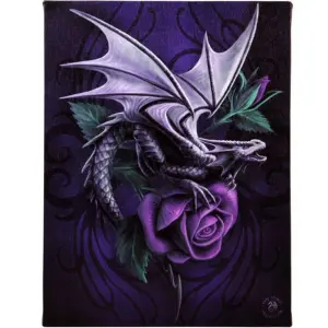 Anne Stokes Dragon Beauty Canvas Purple (Small)