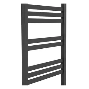 Right Radiators 1200x500 mm Square Ladder Heated Towel Rail Warmer Radiator Rad Anthracite