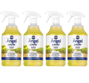 Nilco Angel Power 4L Garden Decking Wooden Floor Cleaner & Trigger Foam 4x 1L