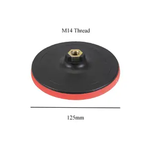 Hook & Loop 125 x 10mm Rubber Backing Pad for Angle Grinder Sander Polisher Disc