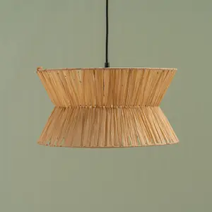 ValueLights Maddie Handmade Natural Paper Rope Easy Fit Ceiling Light Shade - Bulb Included