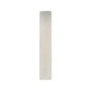 Plain Door Finger Plate 500 x 75mm Satin Stainless Steel Push Plate