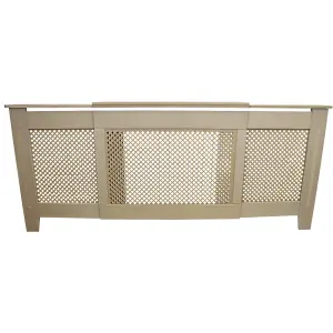 Adjustable Radiator Cover MDF Unfinished 1400mm - 1920mm